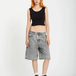 Beeggy Denim Short - GREY VINTAGE -Volcom Store B2012504 GVN 6