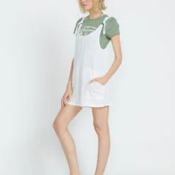 Lil Tie Strap Romper - WHITE 10 Lil Tie Strap Romper - WHITE -Volcom Store B2812501 WHT 5