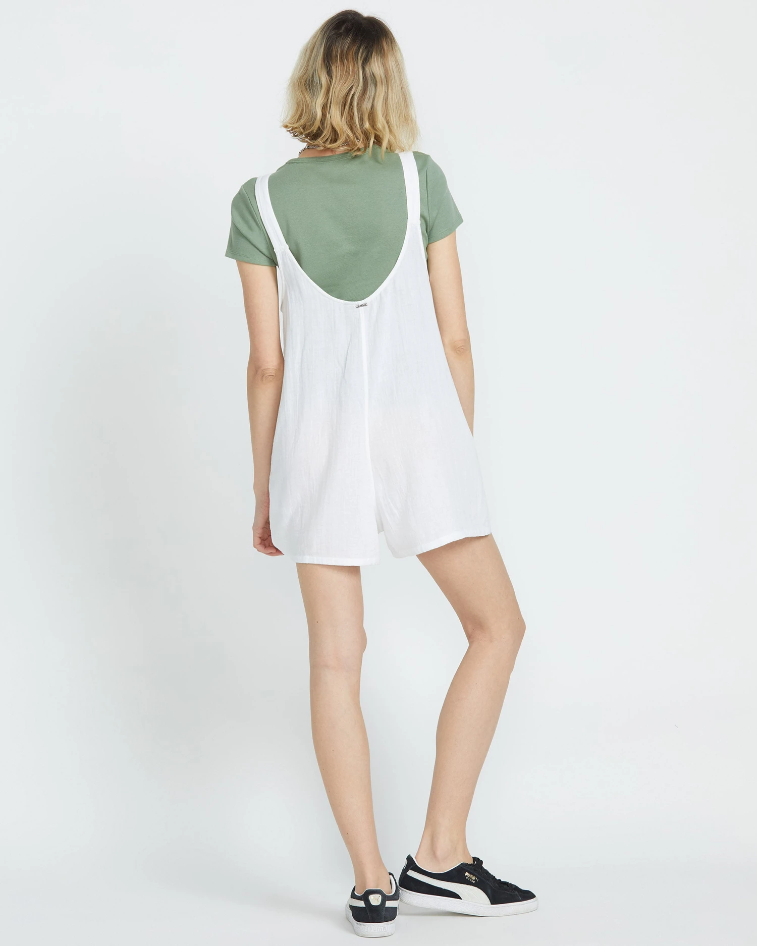 Lil Tie Strap Romper - WHITE 4 Lil Tie Strap Romper - WHITE - Image 2