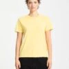 Solid Stone Emb T-Shirt - Dawn Yellow -Volcom Store B3512204 DNY 1