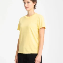 Solid Stone Emb T-Shirt - Dawn Yellow -Volcom Store B3512204 DNY 30