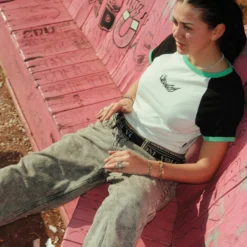 Alix 2 T-shirt - BLACK WHITE -Volcom Store B3512506 BWH LIFESTYLE 12