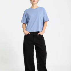 Stone Blanks Up T-Shirt - Carolina Blue -Volcom Store B3512509 CNA 4