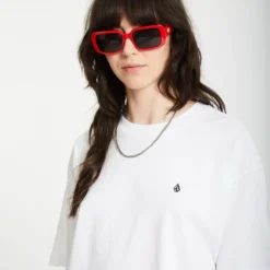 Stone Blanks Up T-Shirt - White -Volcom Store B3512509 WHT 3