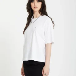 Stone Blanks Up T-Shirt - White -Volcom Store B3512509 WHT 30