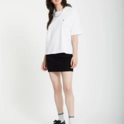 Stone Blanks Up T-Shirt - White -Volcom Store B3512509 WHT 31