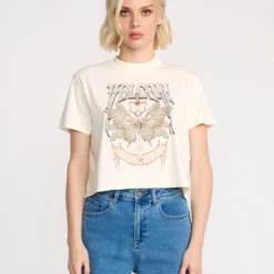 Dial Crop T-Shirt - Bone
