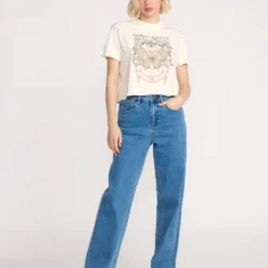 Dial Crop T-Shirt - Bone -Volcom Store B3532501 BNE 31