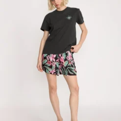 Lock It Up T-Shirt - Vintage Black -Volcom Store B3532504 VBK 31