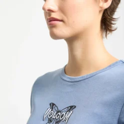 Have A Clue T-Shirt - Carolina Blue -Volcom Store B3532505 CNA 3