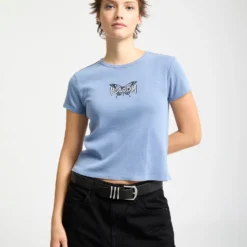 Have A Clue T-Shirt - Carolina Blue -Volcom Store B3532505 CNA 4