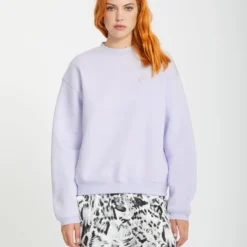Stone Heart Up Sweatshirt - DUSTY LAVENDER