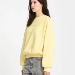 Piou Sherpa Sweatshirt - Dawn Yellow -Volcom Store B4632507 DNY 30