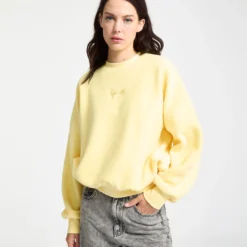 Piou Sherpa Sweatshirt - Dawn Yellow -Volcom Store B4632507 DNY 5