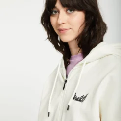 Alix Zip-up Hoodie - STAR WHITE -Volcom Store B4812501 SWH 1