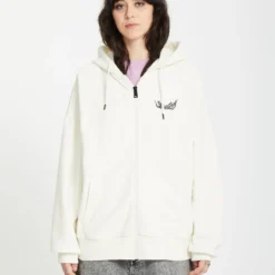 Alix Zip-up Hoodie - STAR WHITE