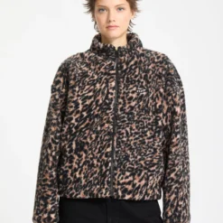 Wylding Out Zip Sherpa - Animal Print