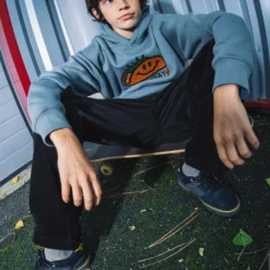 Voltaco Hoodie - Blue Wash - (KIDS) -Volcom Store C4132504 BWS LIFESTYLE11 scaled