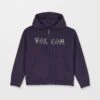 Watanite Zip Up Hoodie - Dark Purple - (KIDS) -Volcom Store C4832501 DPL 1