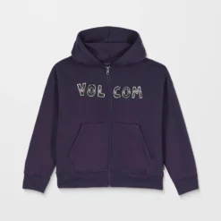 Watanite Zip Up Hoodie - Dark Purple - (KIDS)