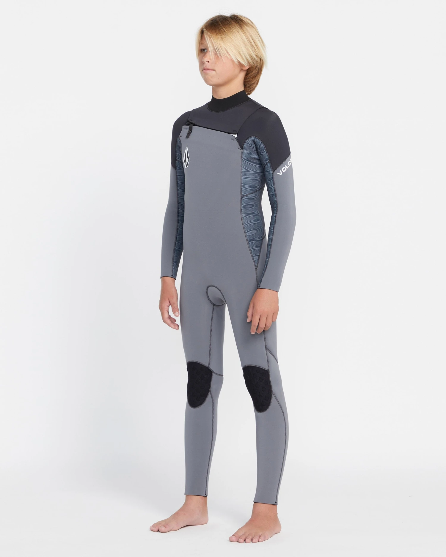 Modulator 4/3Mm Chest Zip Long Sleeve Wetsuit - Charcoal - (KIDS) 5 Modulator 4/3Mm Chest Zip Long Sleeve Wetsuit - Charcoal - (KIDS) - Image 3