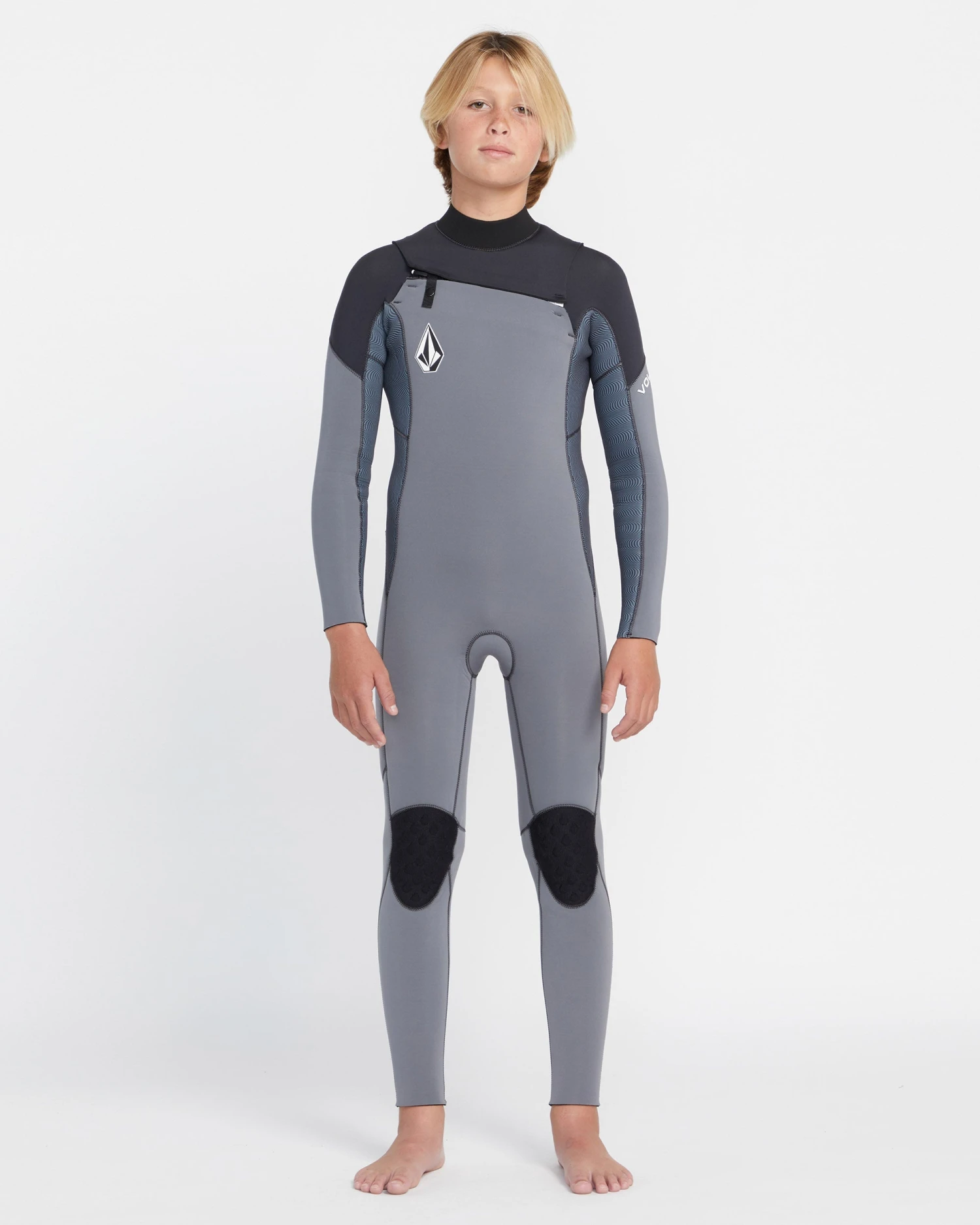 Modulator 4/3Mm Chest Zip Long Sleeve Wetsuit - Charcoal - (KIDS) 3 Modulator 4/3Mm Chest Zip Long Sleeve Wetsuit - Charcoal - (KIDS)