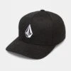 Full Stone Flexfit Cap - Black -Volcom Store D5512320 BLK 1