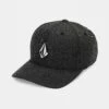 Full Stone Hthr Flexfit Cap - Charcoal Heather 1 Full Stone Hthr Flexfit Cap - Charcoal Heather -Volcom Store D5532410 CHH 1