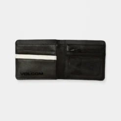 Slim Stone Large Wallet - Black -Volcom Store D6042408 BLK 3 4ccf724d 4ff6 46b5 9e5a 1e33431a1b08