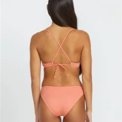 Simply Seamless X Back Halter Bikini Top - SUNSET -Volcom Store O1012509 SST OM B