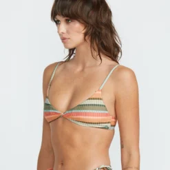 Sol Song V Neck Bikini Top - MULTI -Volcom Store O1012511 MLT 2