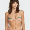 Sol Song V Neck Bikini Top - MULTI