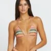 Sol Song Slide Triangle Bikini Top - MULTI -Volcom Store O1412510 MLT F