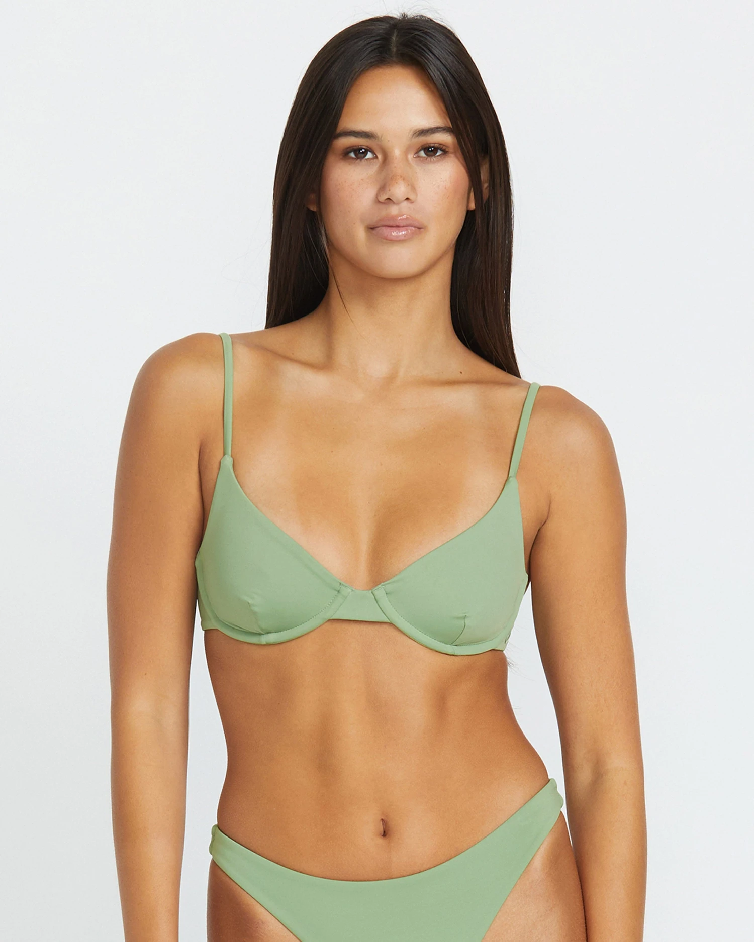 Simply Seamless Demi Uwire Bikini Top - GRASS GREEN 3 Simply Seamless Demi Uwire Bikini Top - GRASS GREEN