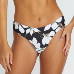 Midnight Lily Cheekini Bikini Bottom - BLACK 10 Midnight Lily Cheekini Bikini Bottom - BLACK -Volcom Store O2112500 BLK 1