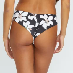 Midnight Lily Cheekini Bikini Bottom - BLACK