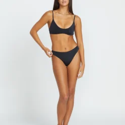Simply Seamless Cheekini Bikini Bottom - BLACK -Volcom Store O2112505 BLK 3