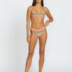 Sol Song Stripe Cheekini Bikini Bottom - MULTI -Volcom Store O2112507 MLT 3