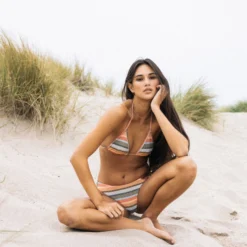 Sol Song Stripe Cheekini Bikini Bottom - MULTI -Volcom Store O2112507 MLT LIFESTYLE1