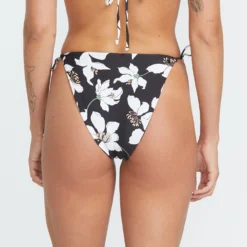 Midnight Lily Skimpy Bikini Bottom - BLACK