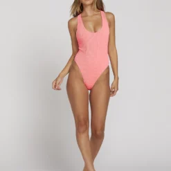 On Ur Neon 1-Piece - Neon Pink -Volcom Store O3021900 NPK 2 de57035b a46b 4a28 810b 797ae4b12dec