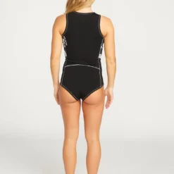 1Mm Front Zip Short John Wetsuit - BLACK 21 1Mm Front Zip Short John Wetsuit - BLACK -Volcom Store O9512306 BLK 10