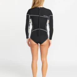 1Mm Back Zip Springsuit Wetsuit - BLACK