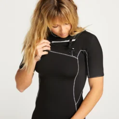 2Mm Short Sleeve Chest Zip Wetsuit - BLACK -Volcom Store O9512309 BLK 2