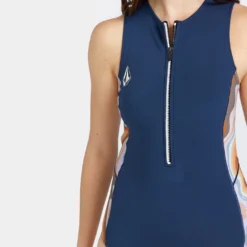 1Mm Front Zip Short John Wetsuit - NAVY