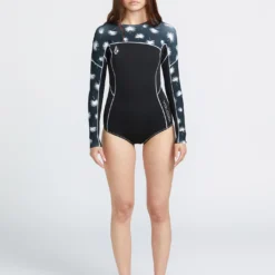 1 Mm Long Sleeve Springsuit - BLACK
