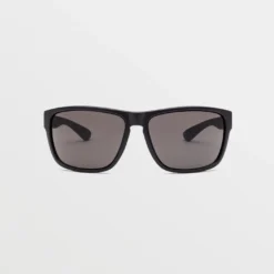 Baloney Matte Black Sunglasses (Gray Lens) - GRAY