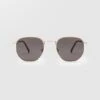 Happening Gloss Gold Sunglasses (Gray Lens) - GRAY