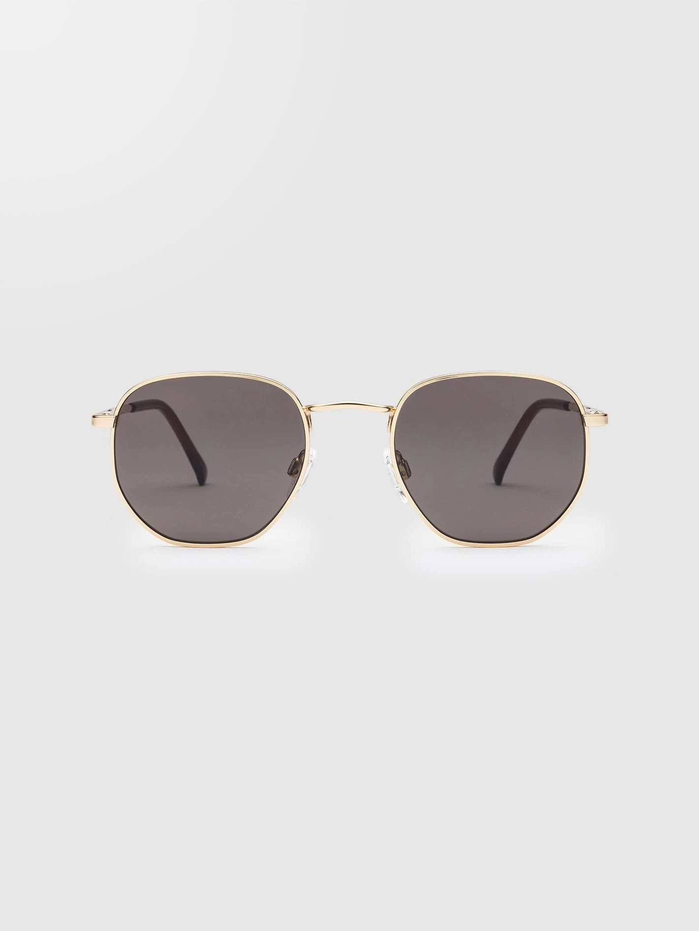 Happening Gloss Gold Sunglasses (Gray Lens) - GRAY 4 Happening Gloss Gold Sunglasses (Gray Lens) - GRAY - Image 2