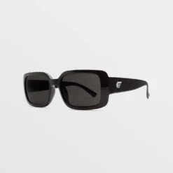 True Gloss Black Sunglasses (Gray Lens) - GRAY